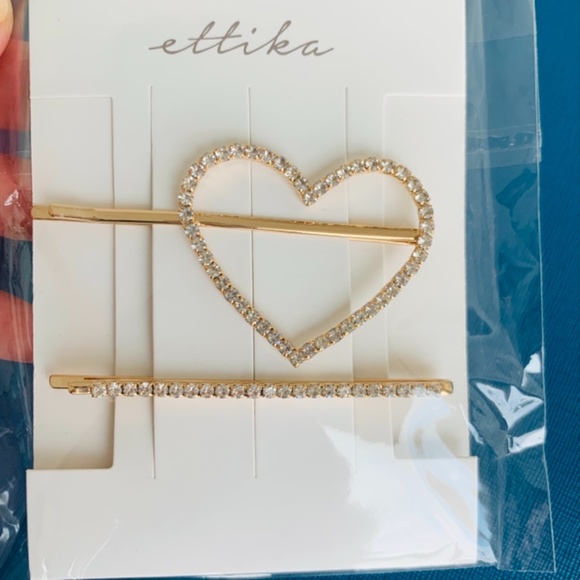 🆕 Gold Plated Hair Pin Set By Ettika - Picture 3 of 5